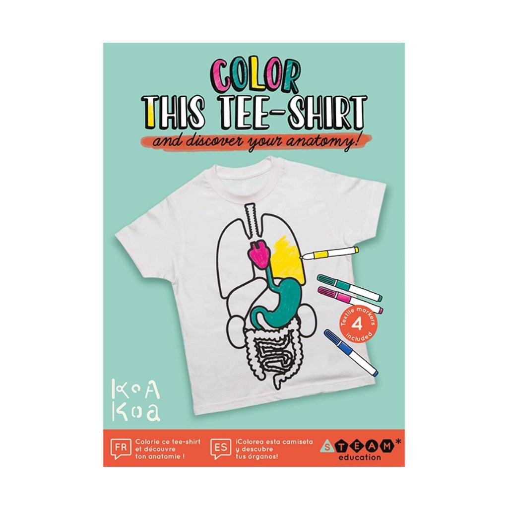 Color A Tee Shirt Discover Your Anatomy