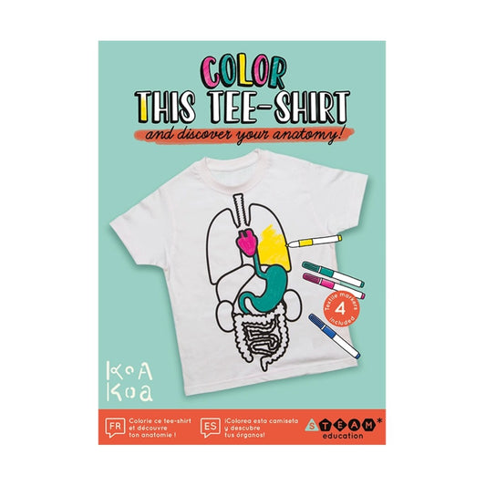 Color A Tee Shirt Discover Your Anatomy