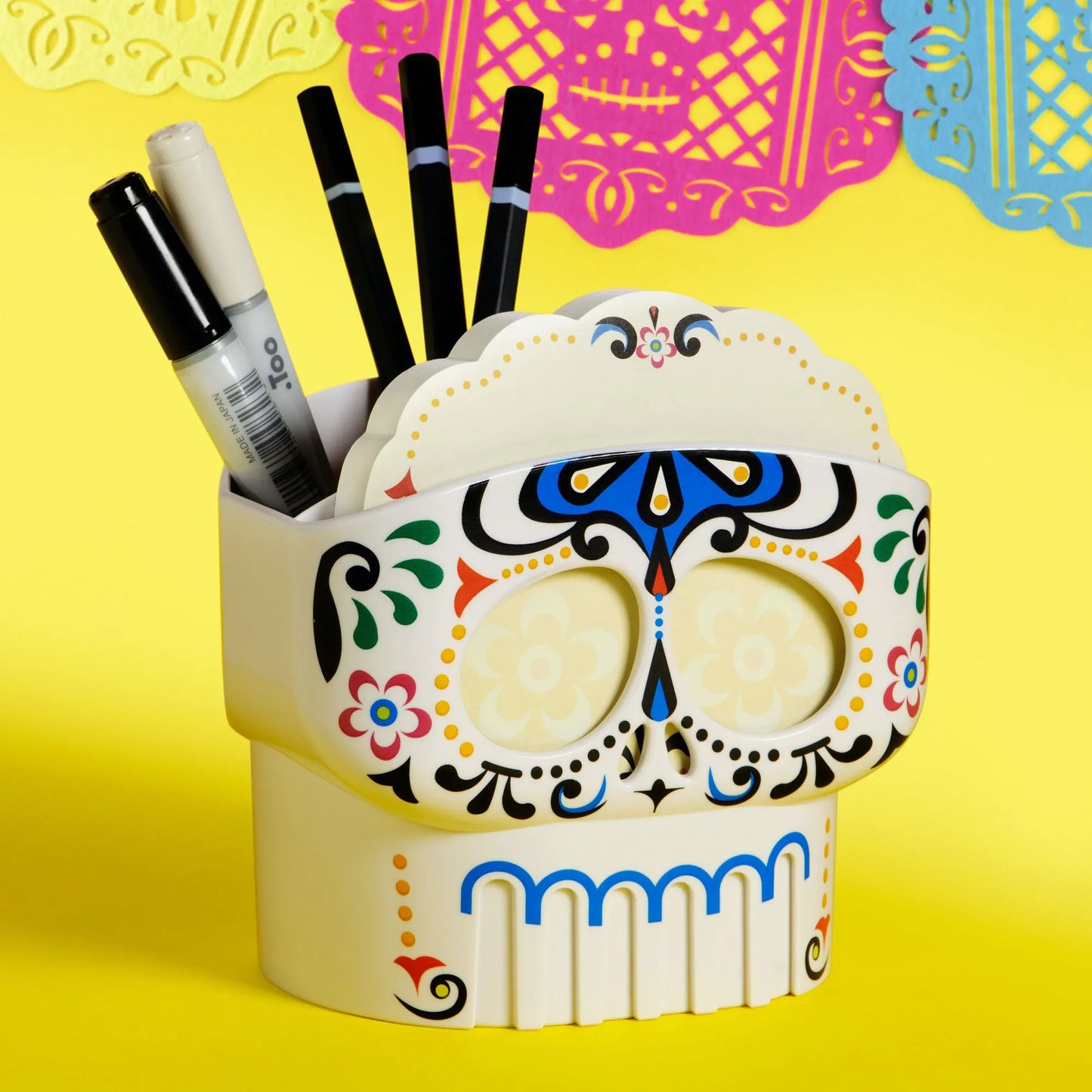 Numskull Day of the Dead Desk Organiser and Sticky Notes Set