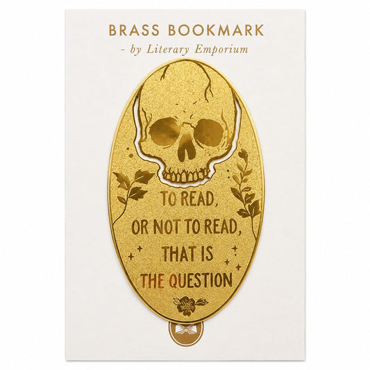 Brass Bookmark Human Heart or Skull