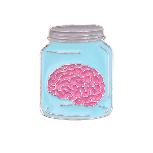 Brain in Jar Pin