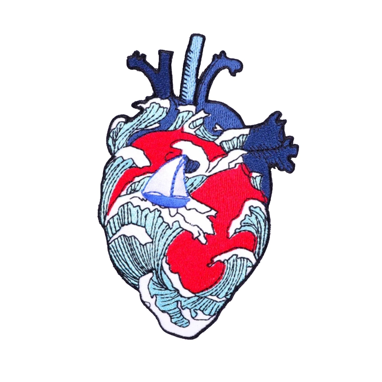 Heart Embroidery Patch