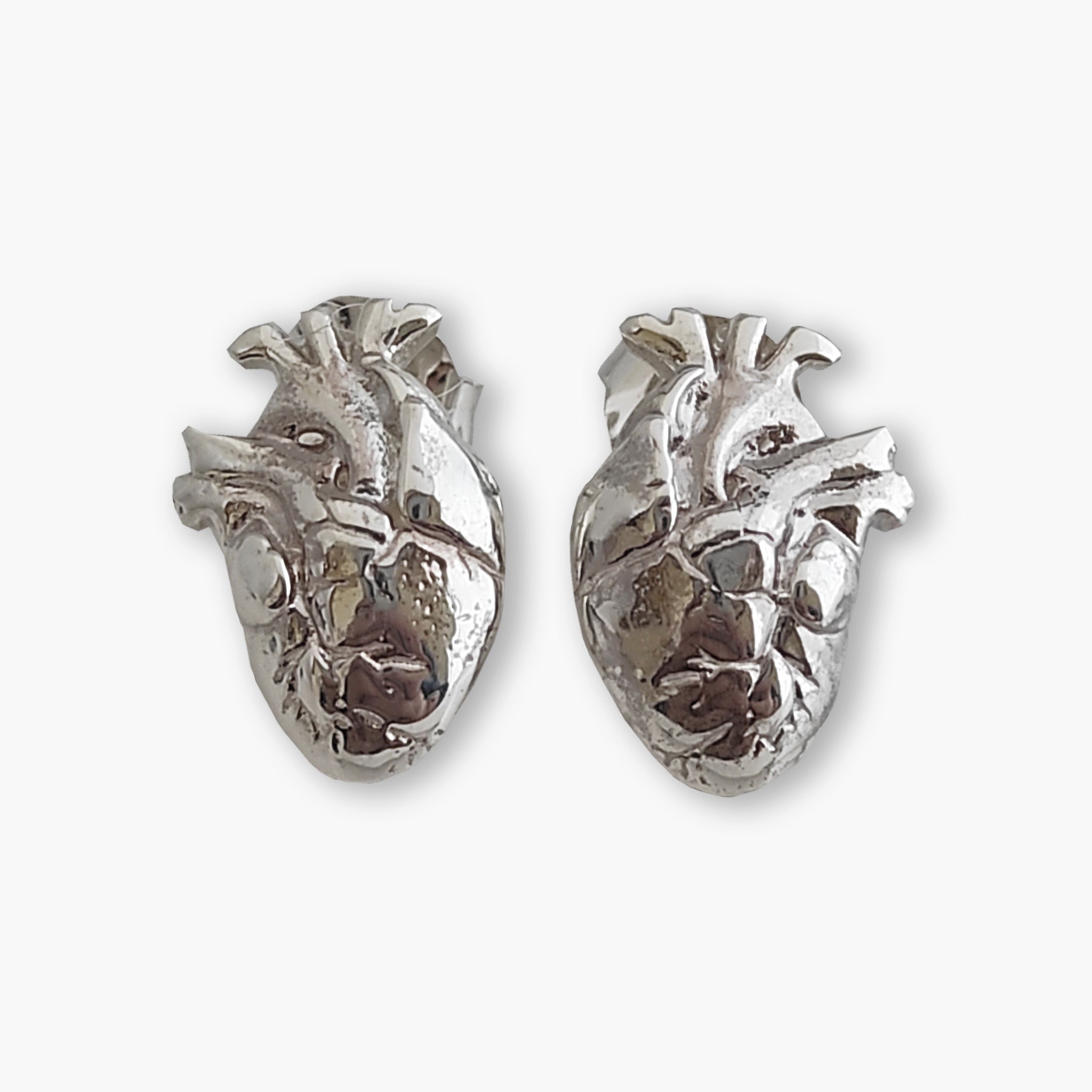 Anatomical heart shops earrings